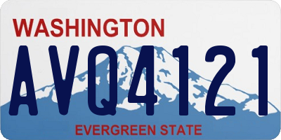 WA license plate AVQ4121