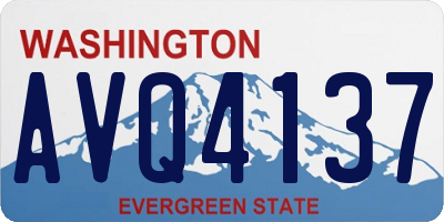 WA license plate AVQ4137