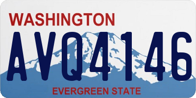 WA license plate AVQ4146