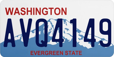 WA license plate AVQ4149