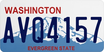 WA license plate AVQ4157
