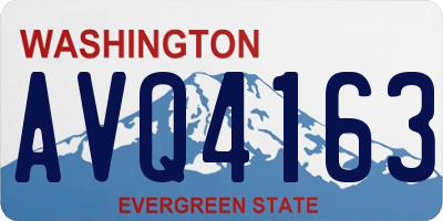 WA license plate AVQ4163