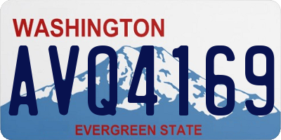 WA license plate AVQ4169