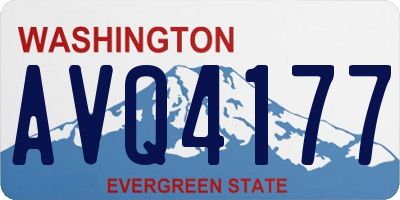 WA license plate AVQ4177