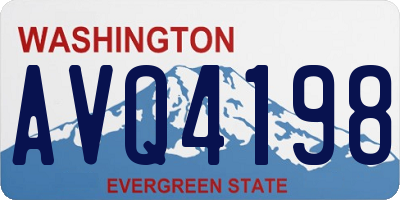 WA license plate AVQ4198