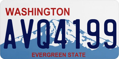 WA license plate AVQ4199