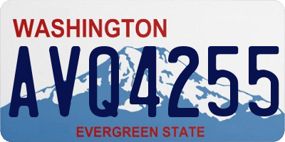 WA license plate AVQ4255