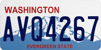 WA license plate AVQ4267