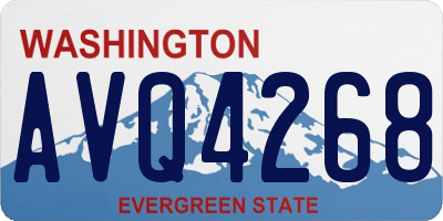WA license plate AVQ4268