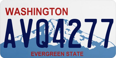 WA license plate AVQ4277