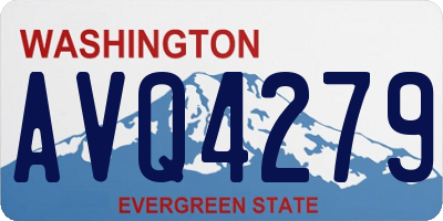 WA license plate AVQ4279