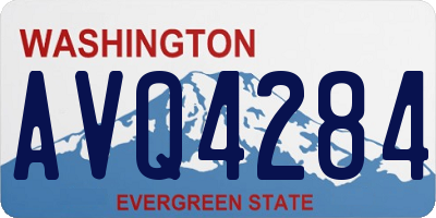 WA license plate AVQ4284