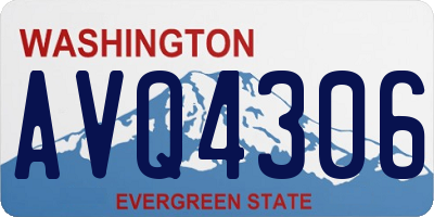 WA license plate AVQ4306