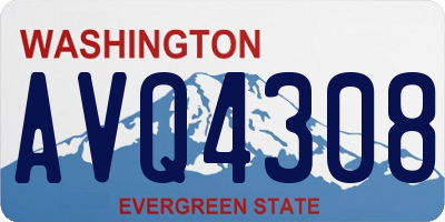 WA license plate AVQ4308