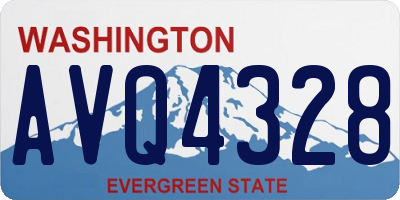 WA license plate AVQ4328