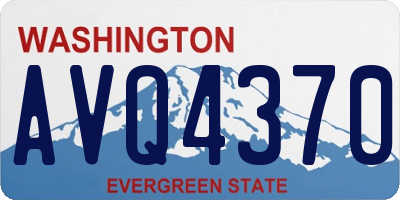 WA license plate AVQ4370