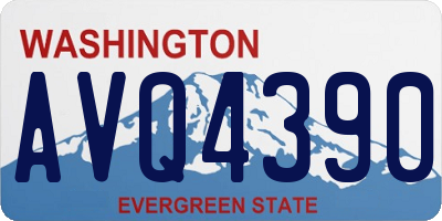 WA license plate AVQ4390