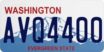 WA license plate AVQ4400