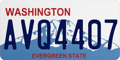 WA license plate AVQ4407