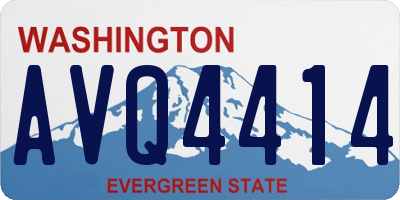 WA license plate AVQ4414