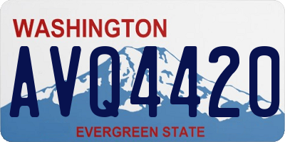 WA license plate AVQ4420