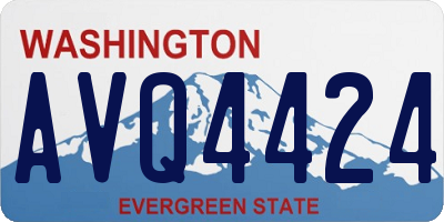 WA license plate AVQ4424