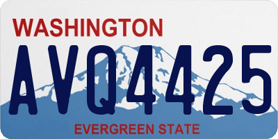 WA license plate AVQ4425