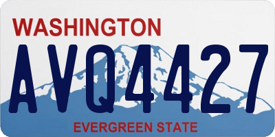 WA license plate AVQ4427