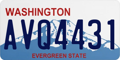 WA license plate AVQ4431