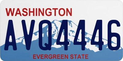 WA license plate AVQ4446