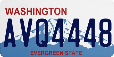 WA license plate AVQ4448