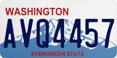 WA license plate AVQ4457