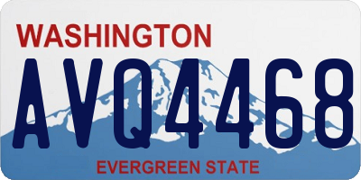 WA license plate AVQ4468