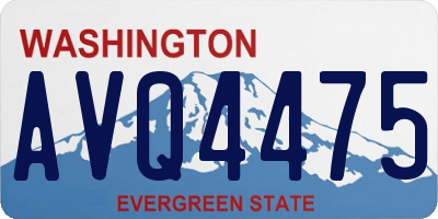 WA license plate AVQ4475