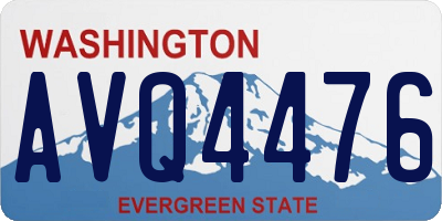 WA license plate AVQ4476