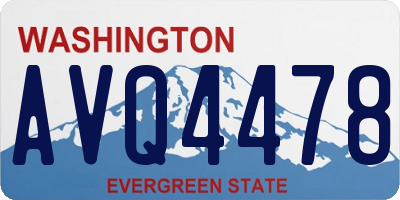 WA license plate AVQ4478