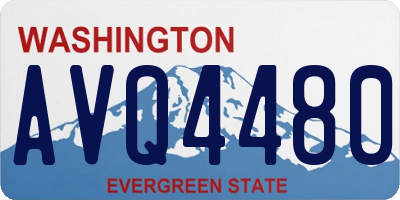 WA license plate AVQ4480