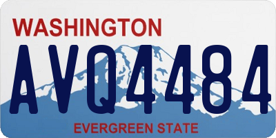 WA license plate AVQ4484