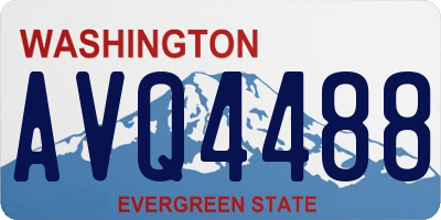 WA license plate AVQ4488