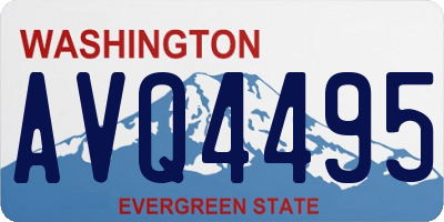 WA license plate AVQ4495