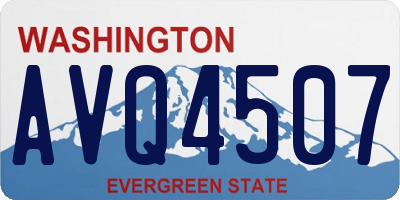 WA license plate AVQ4507