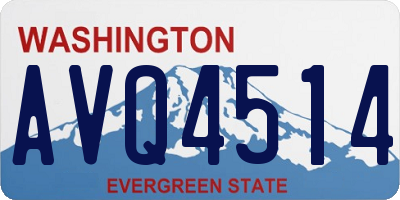 WA license plate AVQ4514