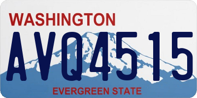 WA license plate AVQ4515