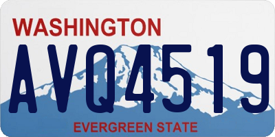 WA license plate AVQ4519