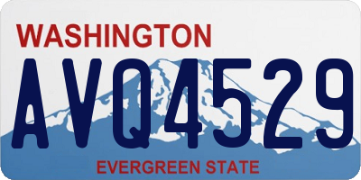 WA license plate AVQ4529