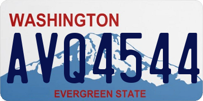 WA license plate AVQ4544