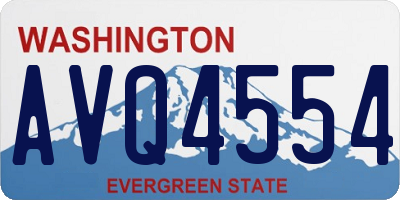 WA license plate AVQ4554
