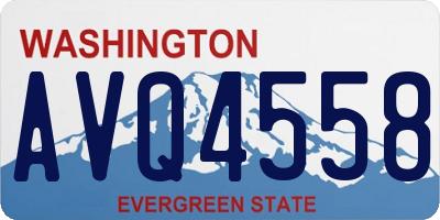 WA license plate AVQ4558