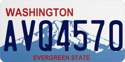 WA license plate AVQ4570