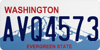 WA license plate AVQ4573